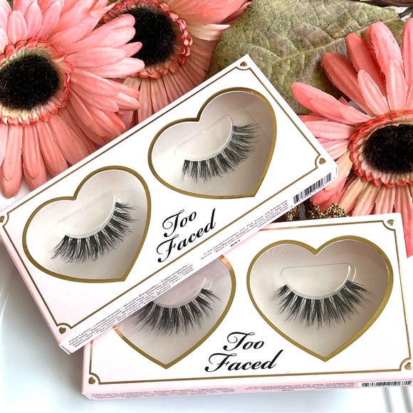 TOO FACED *Bundle* 2 Sets Better Than Sex Faux Mink Falsie Lashes NATURA… - Picture 10 of 14